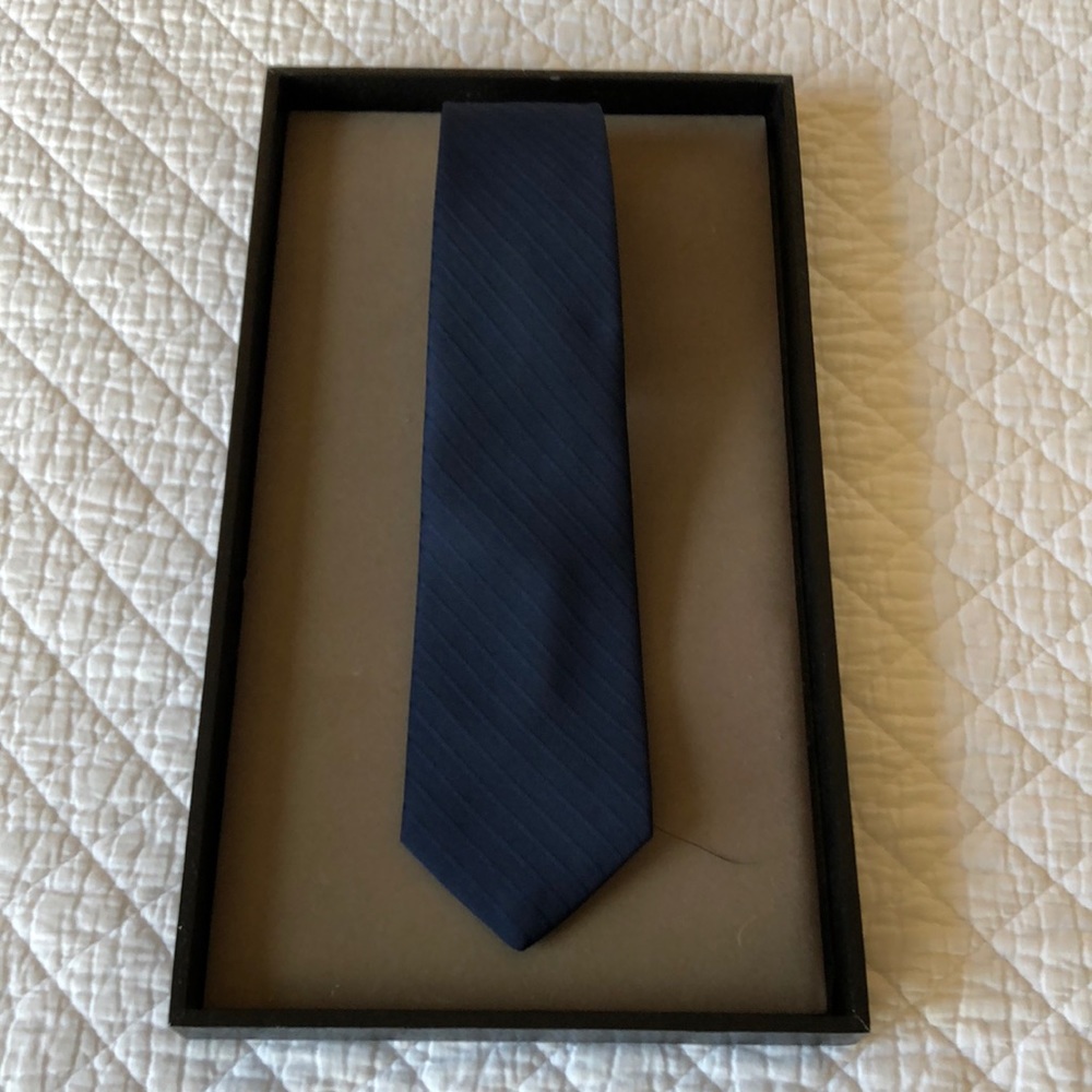Mens blue Ketch silk woven tie